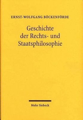 bokomslag Geschichte der Rechts- und Staatsphilosophie