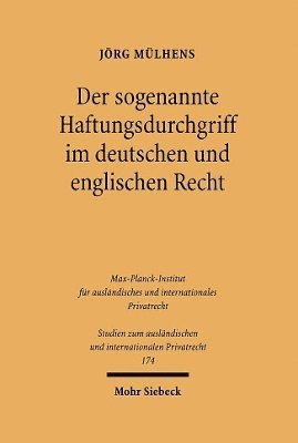 bokomslag Der sogenannte Haftungsdurchgriff im deutschen und englischen Recht