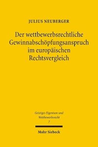 bokomslag Der wettbewerbsrechtliche Gewinnabschpfungsanspruch im europischen Rechtsvergleich