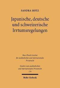 bokomslag Japanische, deutsche und schweizerische Irrtumsregelungen
