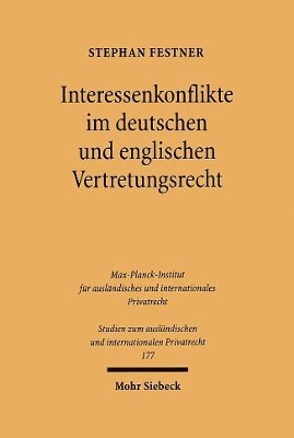 bokomslag Interessenkonflikte im deutschen und englischen Vertretungsrecht