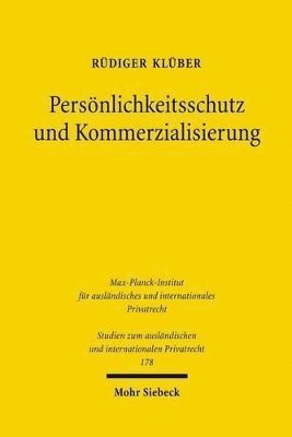 bokomslag Persnlichkeitsschutz und Kommerzialisierung