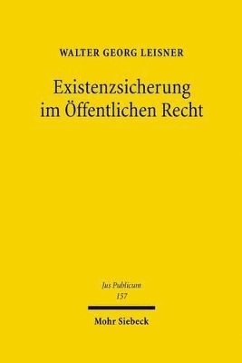 bokomslag Existenzsicherung im ffentlichen Recht