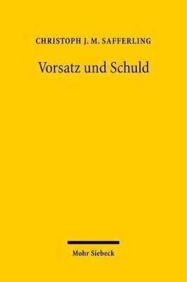bokomslag Vorsatz und Schuld