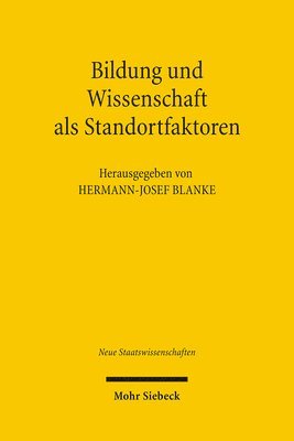 Hermann-Josef Blanke - Bildung und Wissenschaft als Standortfaktoren, Häftad