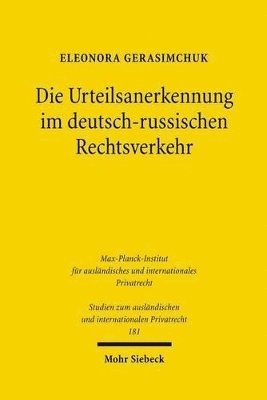 Eleonora Gerasimchuk - Die Urteilsanerkennung im deutsch-russischen Rechtsverkehr, Häftad
