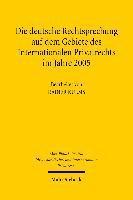 bokomslag Die deutsche Rechtsprechung auf dem Gebiete des Internationalen Privatrechts im Jahre 2005