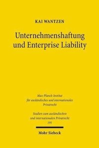 bokomslag Unternehmenshaftung und Enterprise Liability