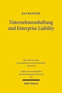 bokomslag Unternehmenshaftung und Enterprise Liability