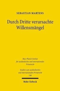 bokomslag Durch Dritte verursachte Willensmngel