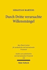 bokomslag Durch Dritte verursachte Willensmngel