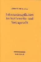 bokomslag Informationspflichten im Wettbewerbs- und Vertragsrecht