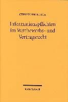 Christoph Busch - Informationspflichten im Wettbewerbs- und Vertragsrecht, Inbunden