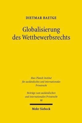 bokomslag Globalisierung des Wettbewerbsrechts