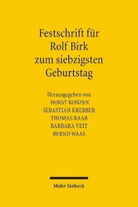 bokomslag Festschrift fr Rolf Birk zum siebzigsten Geburtstag