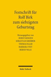 bokomslag Festschrift fr Rolf Birk zum siebzigsten Geburtstag