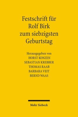 bokomslag Festschrift fr Rolf Birk zum siebzigsten Geburtstag