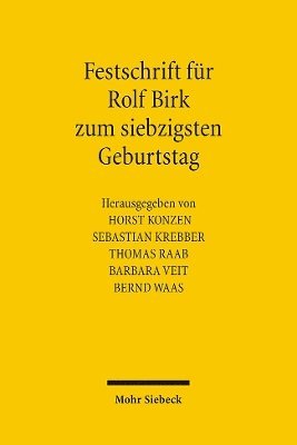 Festschrift fr Rolf Birk zum siebzigsten Geburtstag 1