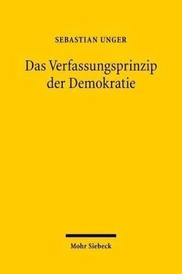 bokomslag Das Verfassungsprinzip der Demokratie