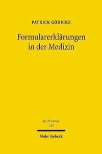 bokomslag Formularerklrungen in der Medizin