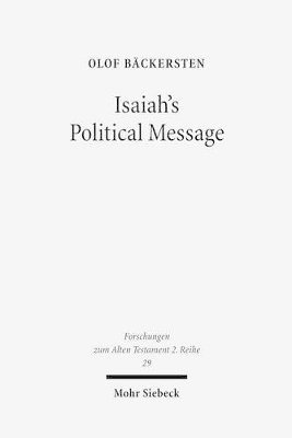 Olof Bäckersten, Olof Backersten - Isaiah's Political Message, Häftad