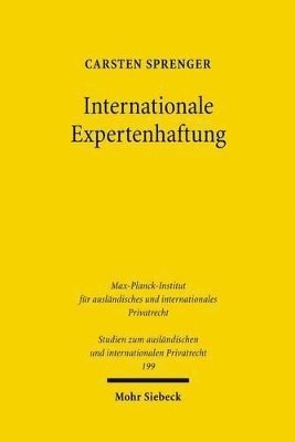 bokomslag Internationale Expertenhaftung