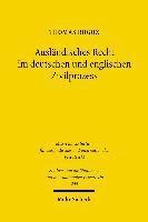 Thomas Rogoz - Ausländisches Recht im deutschen und englischen Zivilprozess, Häftad