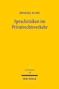 bokomslag Sprachrisiken im Privatrechtsverkehr