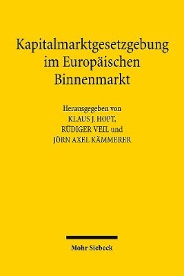 bokomslag Kapitalmarktgesetzgebung im Europischen Binnenmarkt