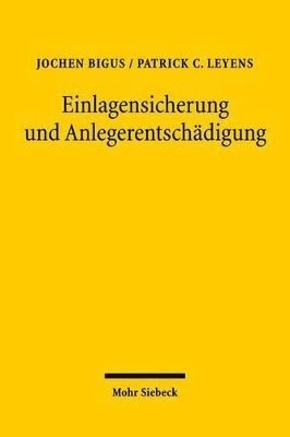 bokomslag Einlagensicherung und Anlegerentschdigung