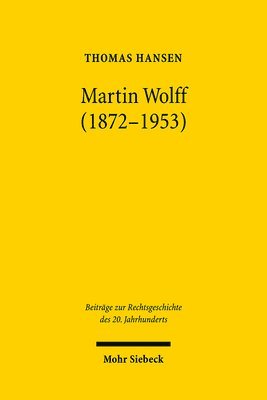 Thomas Hansen - Martin Wolff (1872-1953), Häftad