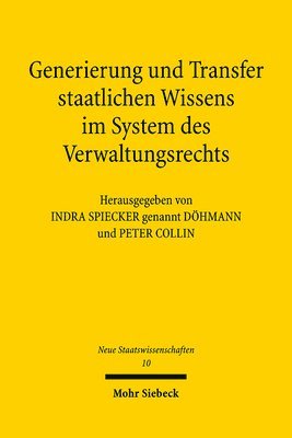 bokomslag Generierung und Transfer staatlichen Wissens im System des Verwaltungsrechts