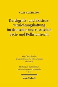 bokomslag Durchgriffs- und Existenzvernichtungshaftung im deutschen und russischen Sach- und Kollisionsrecht