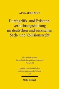 bokomslag Durchgriffs- und Existenzvernichtungshaftung im deutschen und russischen Sach- und Kollisionsrecht