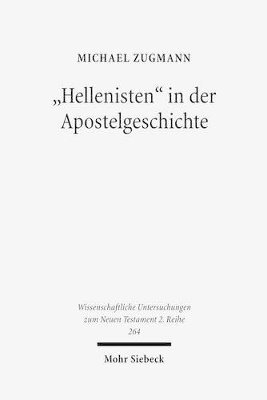 bokomslag &quot;Hellenisten&quot; in der Apostelgeschichte