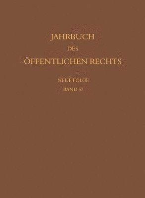 bokomslag Jahrbuch des öffentlichen Rechts der Gegenwart. Neue Folge