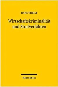 bokomslag Wirtschaftskriminalitt und Strafverfahren