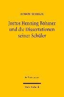 bokomslag Justus Henning Bhmer und die Dissertationen seiner Schler