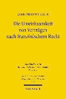 Jean-Philippe Klein - Die Unwirksamkeit von Verträgen nach französischem Recht, Häftad