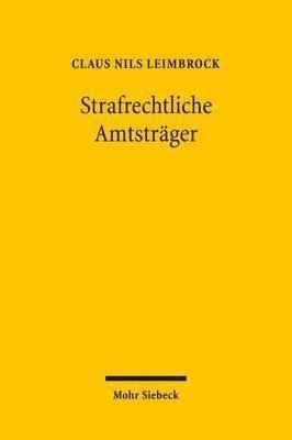 bokomslag Strafrechtliche Amtstrger