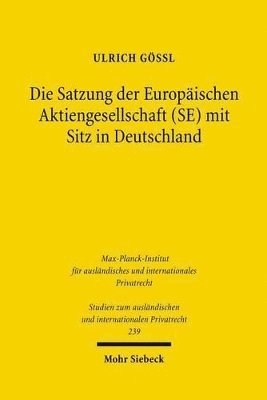 bokomslag Die Satzung der Europischen Aktiengesellschaft (SE) mit Sitz in Deutschland