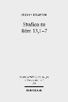 bokomslag Studien zu Rm 13,1-7