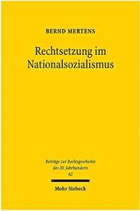 bokomslag Rechtsetzung im Nationalsozialismus