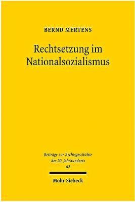 Rechtsetzung im Nationalsozialismus 1