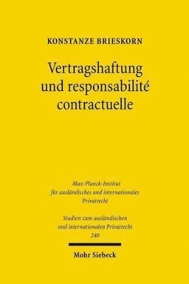 bokomslag Vertragshaftung und responsabilit contractuelle