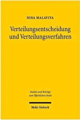 bokomslag Verteilungsentscheidungen und Verteilungsverfahren