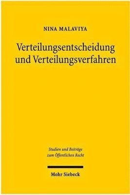 bokomslag Verteilungsentscheidungen und Verteilungsverfahren