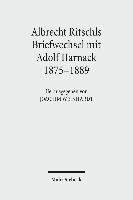 bokomslag Albrecht Ritschls Briefwechsel mit Adolf Harnack 1875 - 1889