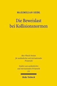 bokomslag Die Beweislast bei Kollisionsnormen