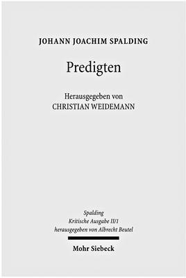 Johann J. Spalding, Christian Weidemann - Kritische Ausgabe, Inbunden